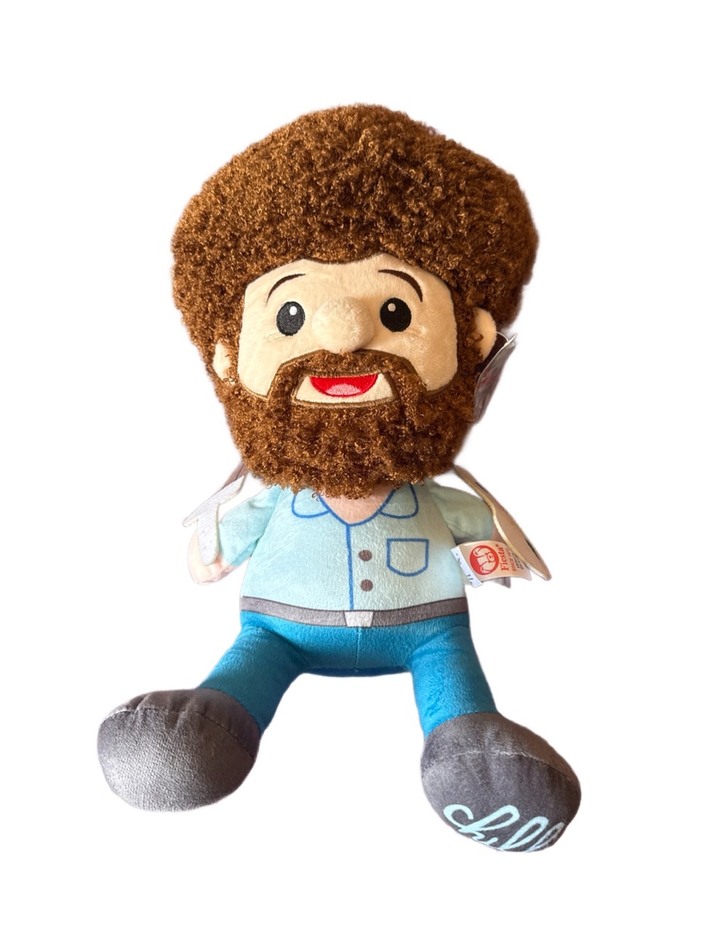 Bob Ross Artist Fiesta Plush Doll Chill Paintbrush Pallet NWT